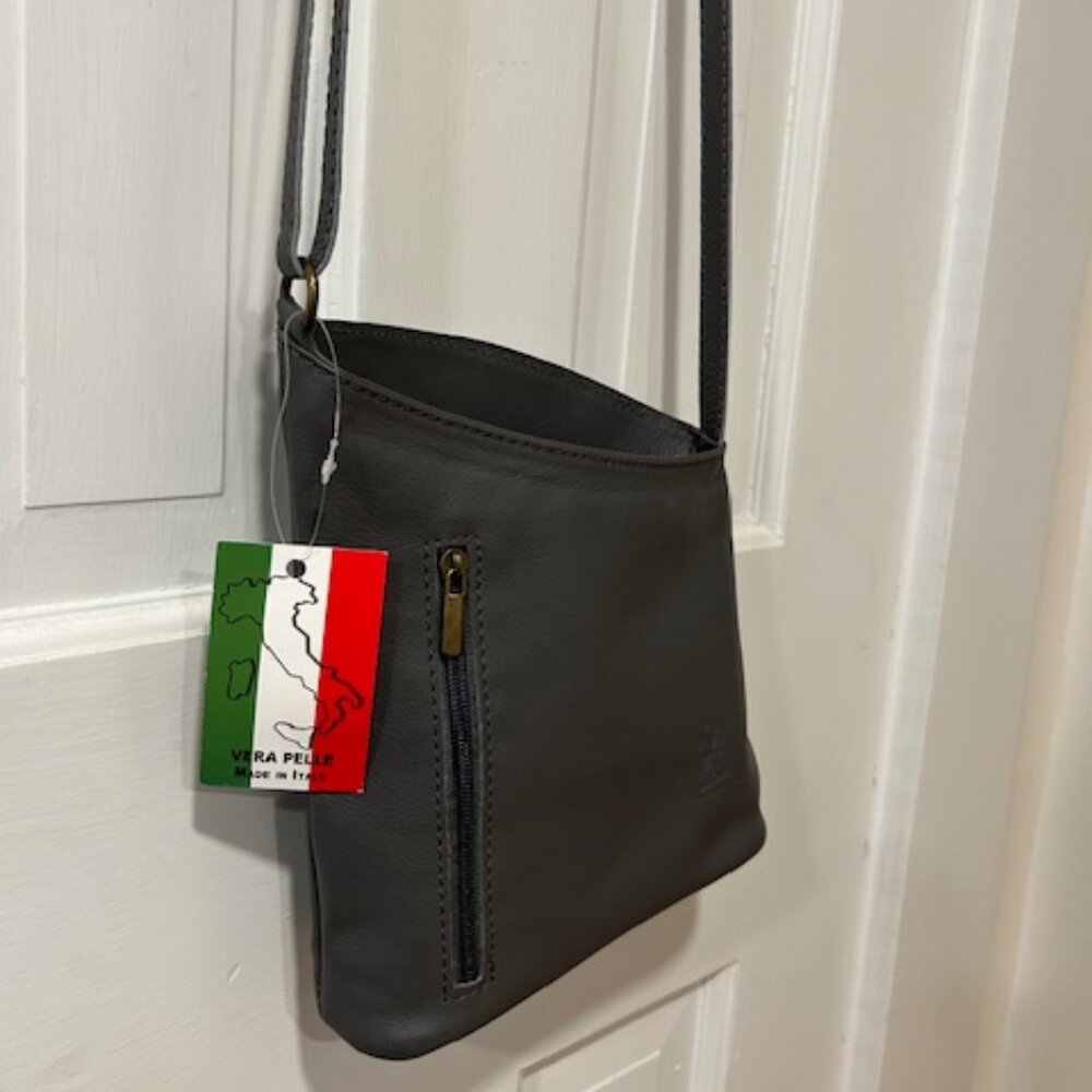 🇮🇹 Vera Pelle" GENUINE ITALIAN LEATHER crossbody bag